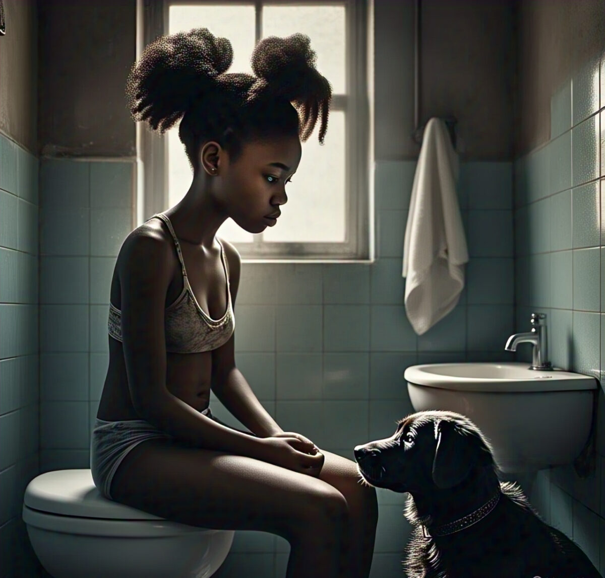 Why Do Dogs Follow girls Into the Bathroom